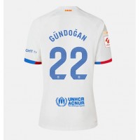 Barcelona Ilkay Gundogan #22 Vonkajší futbalový dres 2023-24 Krátky Rukáv